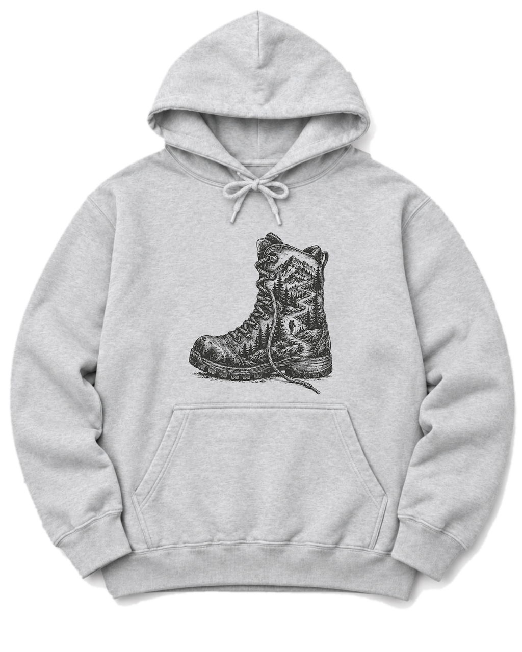 Trail Boot Hoodie - Ash