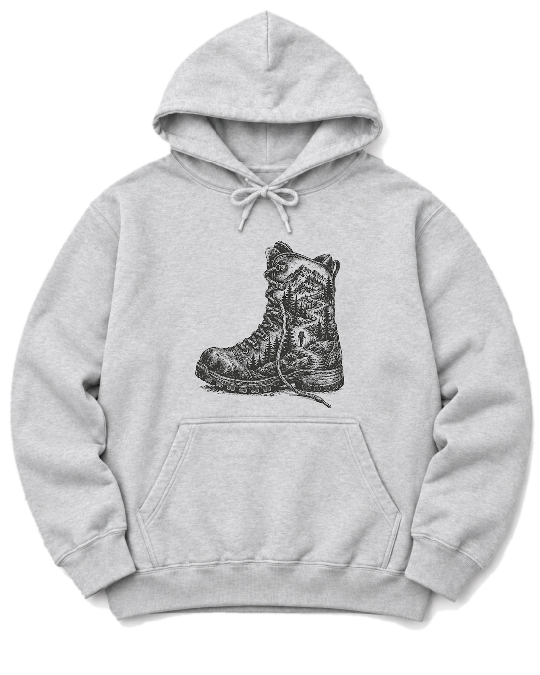 Trail Boot Hoodie - Ash