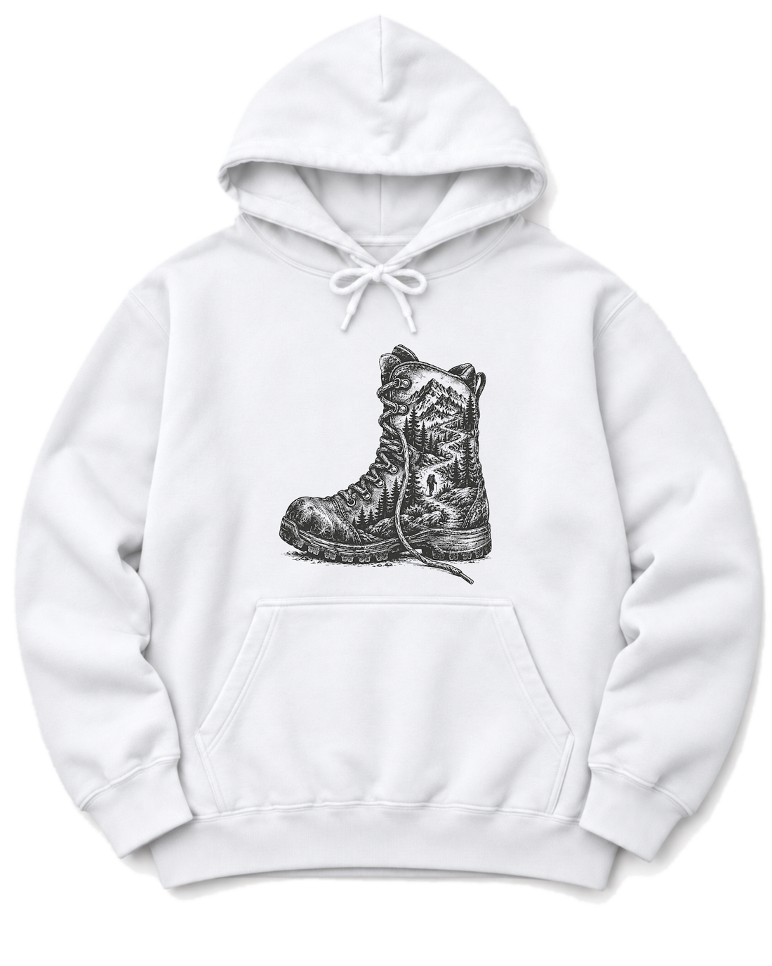 Trail Boot Hoodie - White