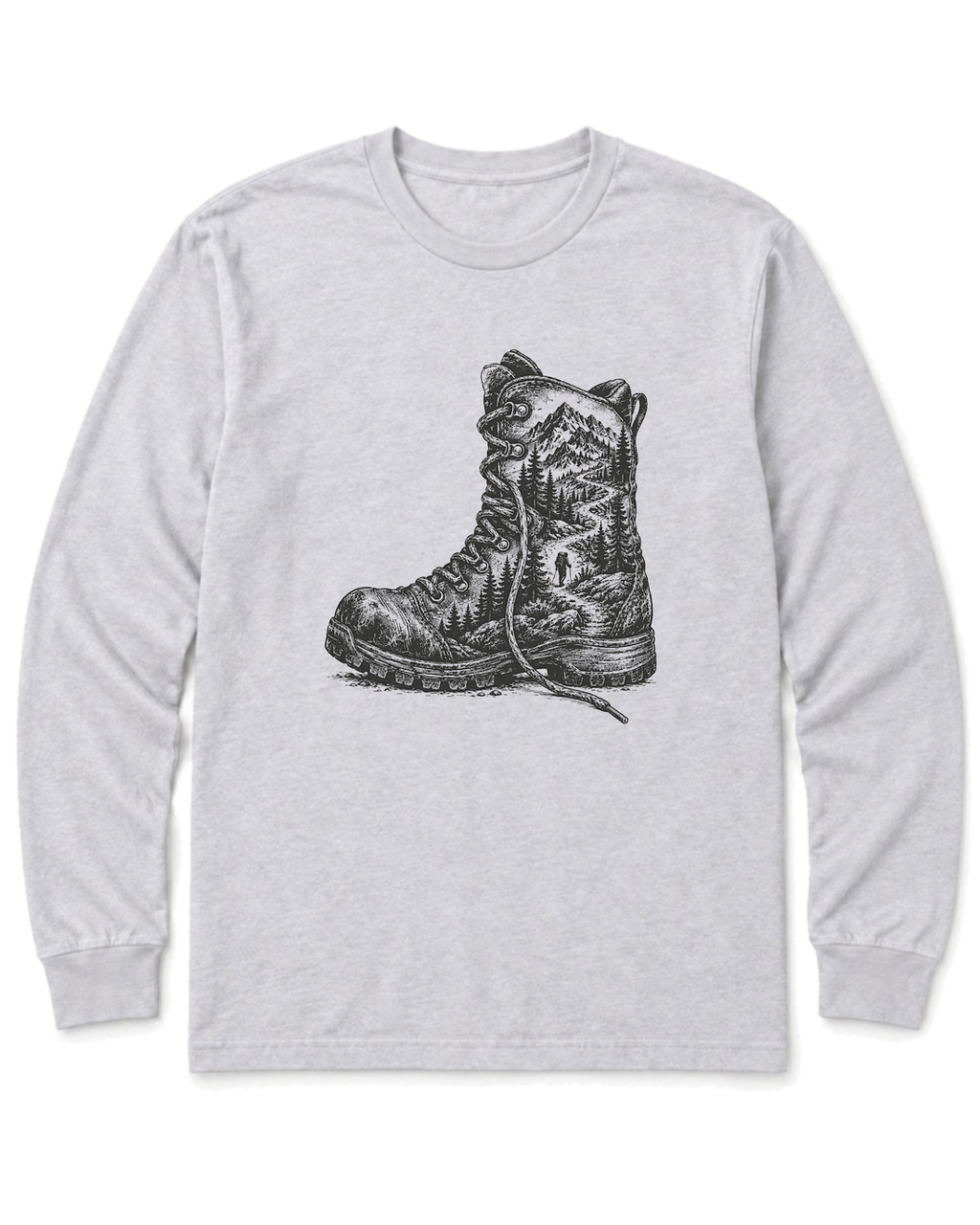 Trail Boot Long Sleeve Shirt - Ash