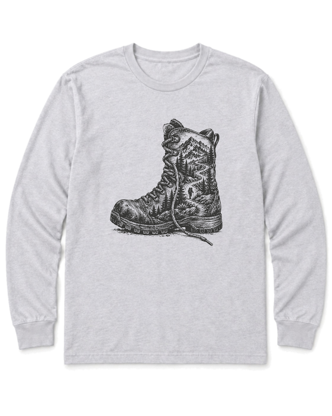 Trail Boot Long Sleeve Shirt - Ash