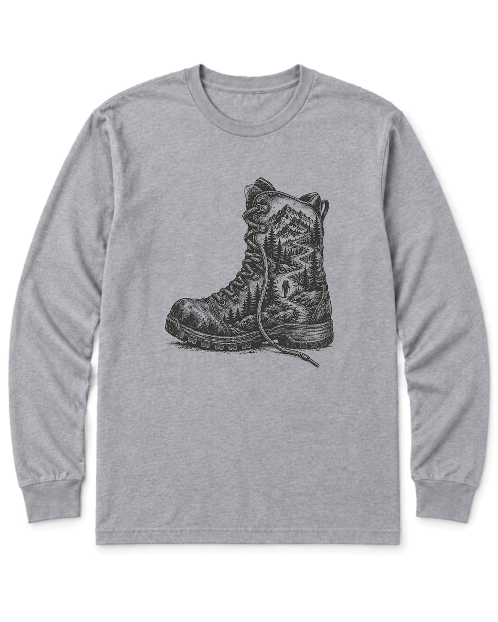 Trail Boot Long Sleeve Shirt - Sport Grey
