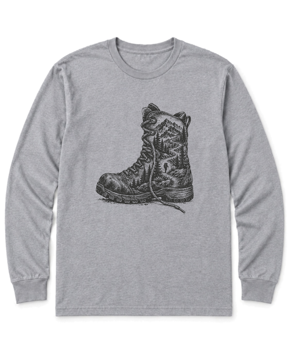 Trail Boot Long Sleeve Shirt - Sport Grey