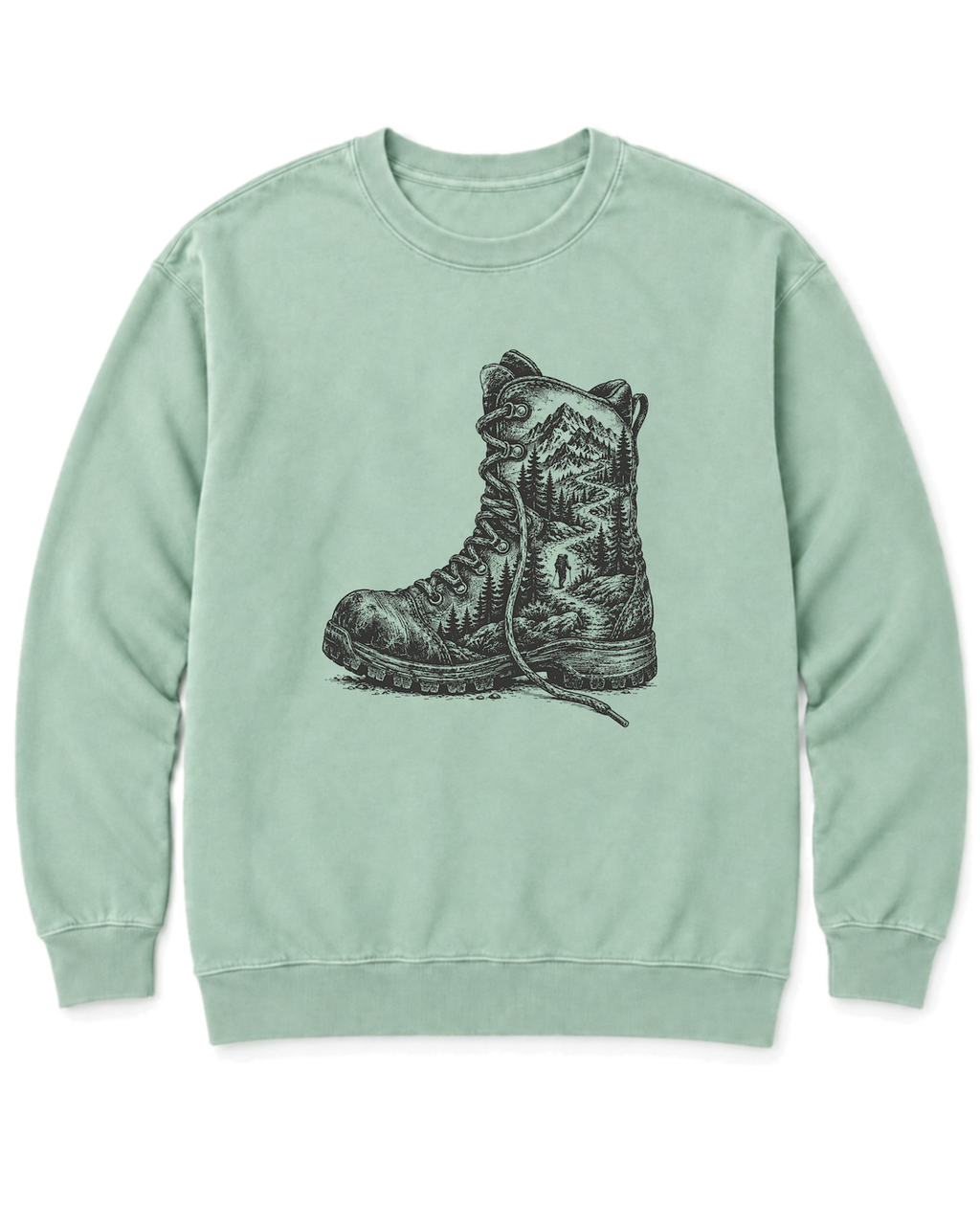 Trail Boot Sweatshirt - Chalky Mint