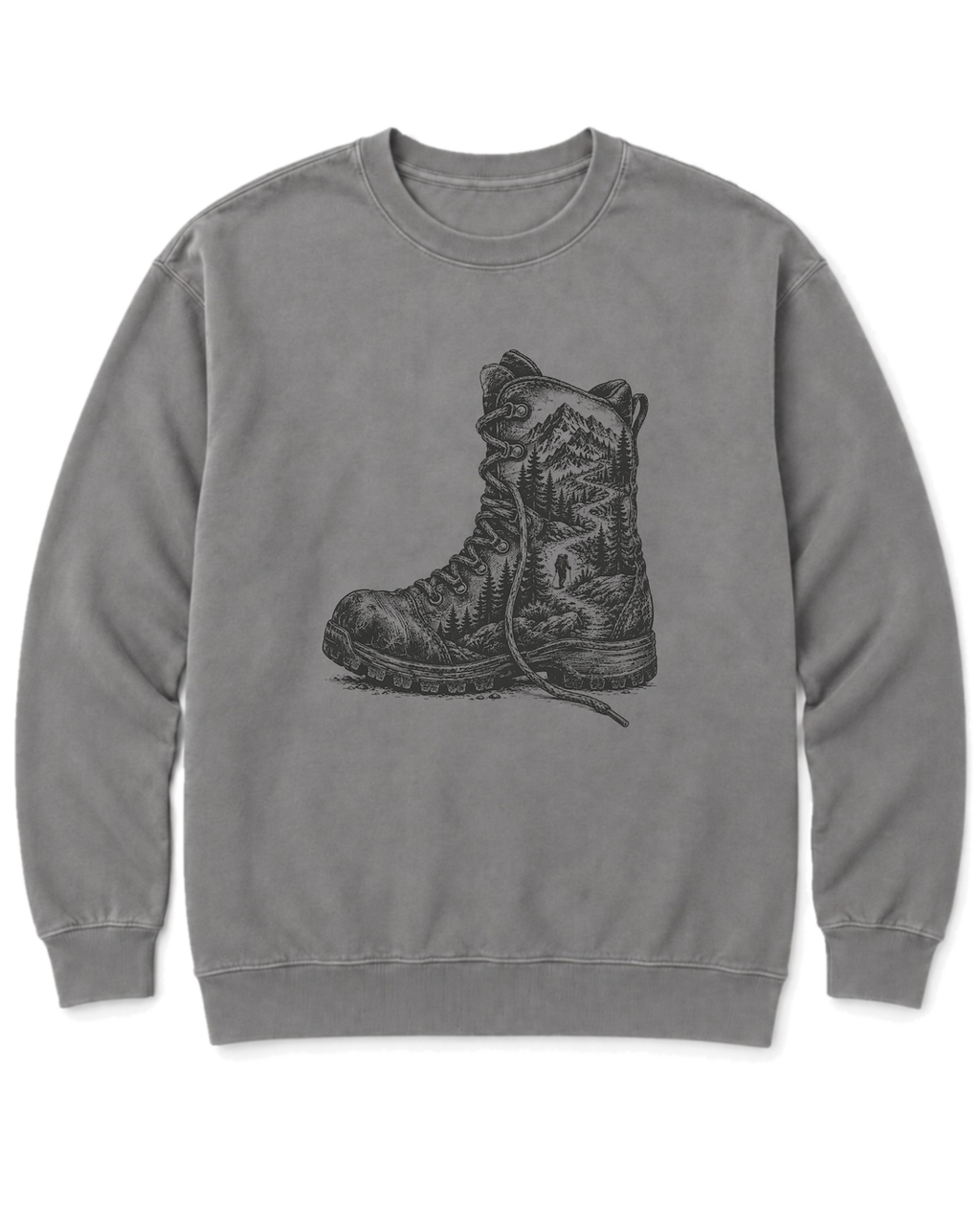 Trail Boot Sweatshirt - Grey