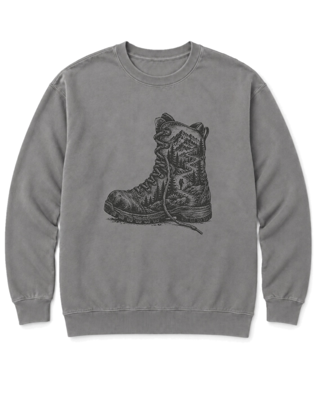 Trail Boot Sweatshirt - Grey