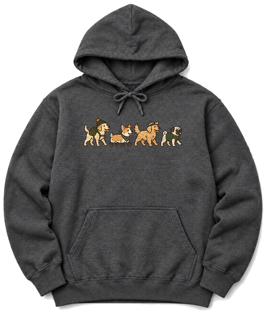 Trail Dogs Hoodie - Dark Heather