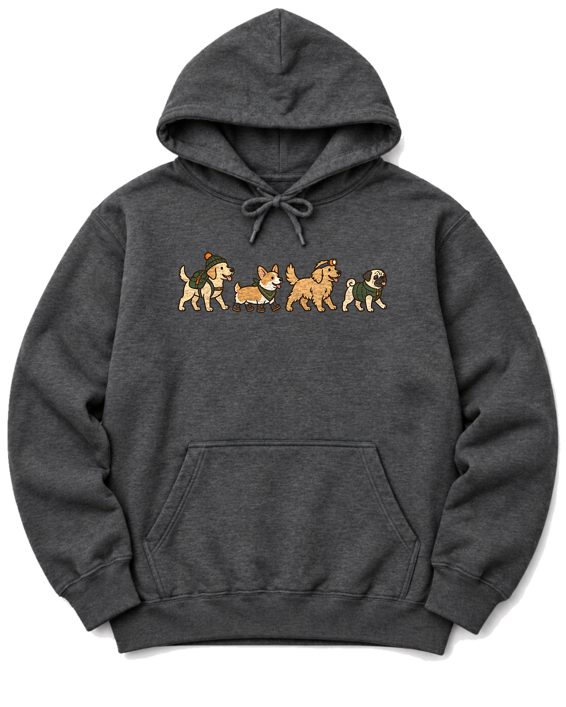 Trail Dogs Hoodie - Dark Heather