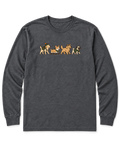 Trail Dogs Long Sleeve Shirt - Dark Heather