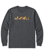 Trail Dogs Long Sleeve Shirt - Dark Heather
