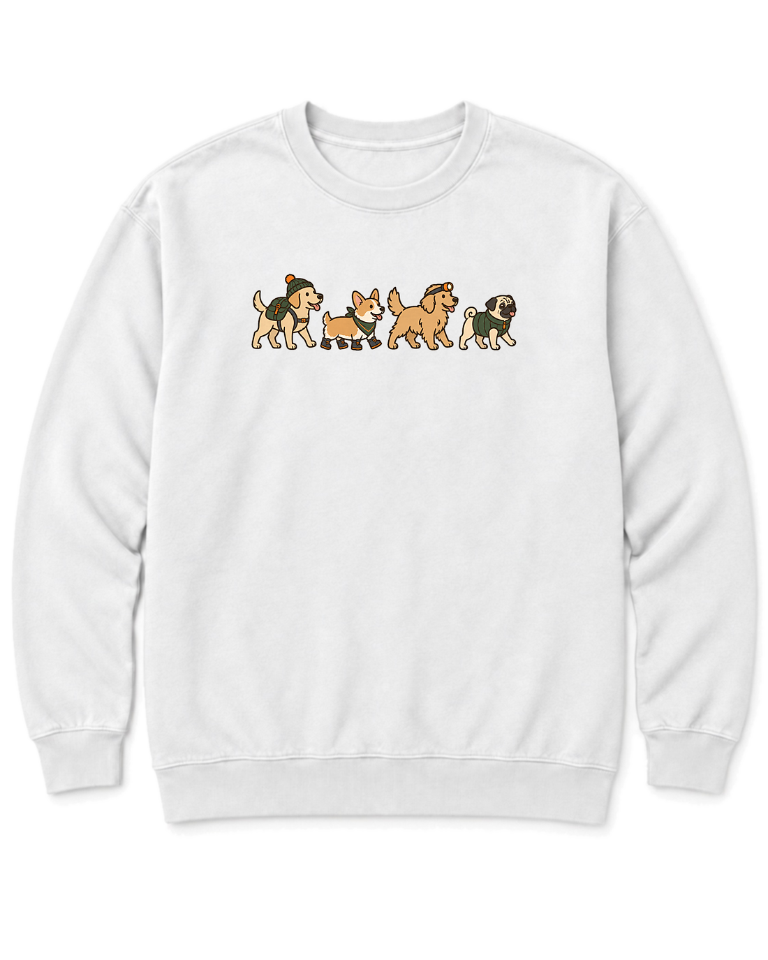 Trail Dogs Sweatshirt - White