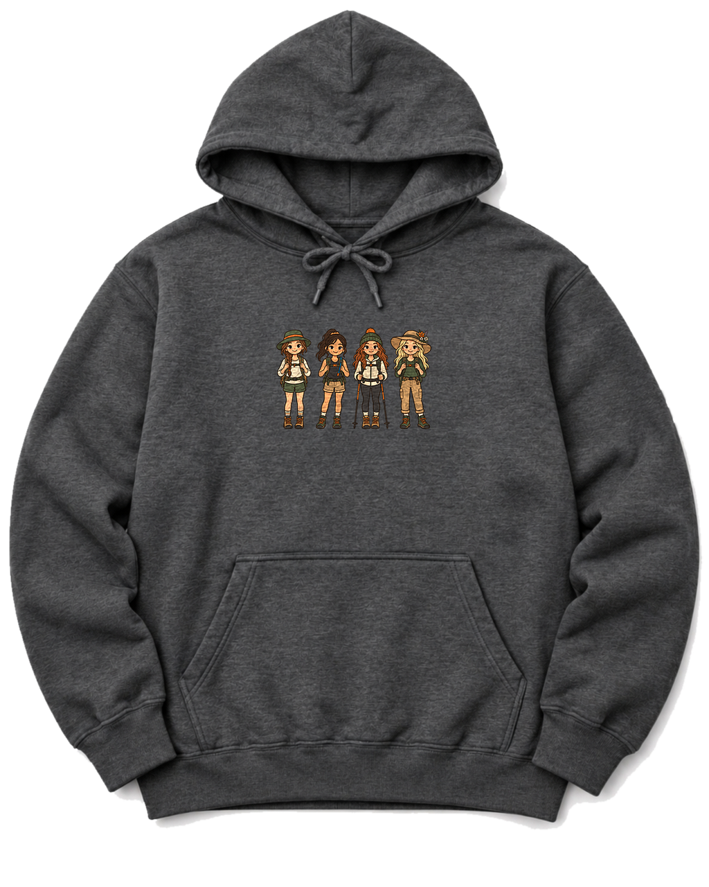 Trail Gals Hoodie - Dark Heather