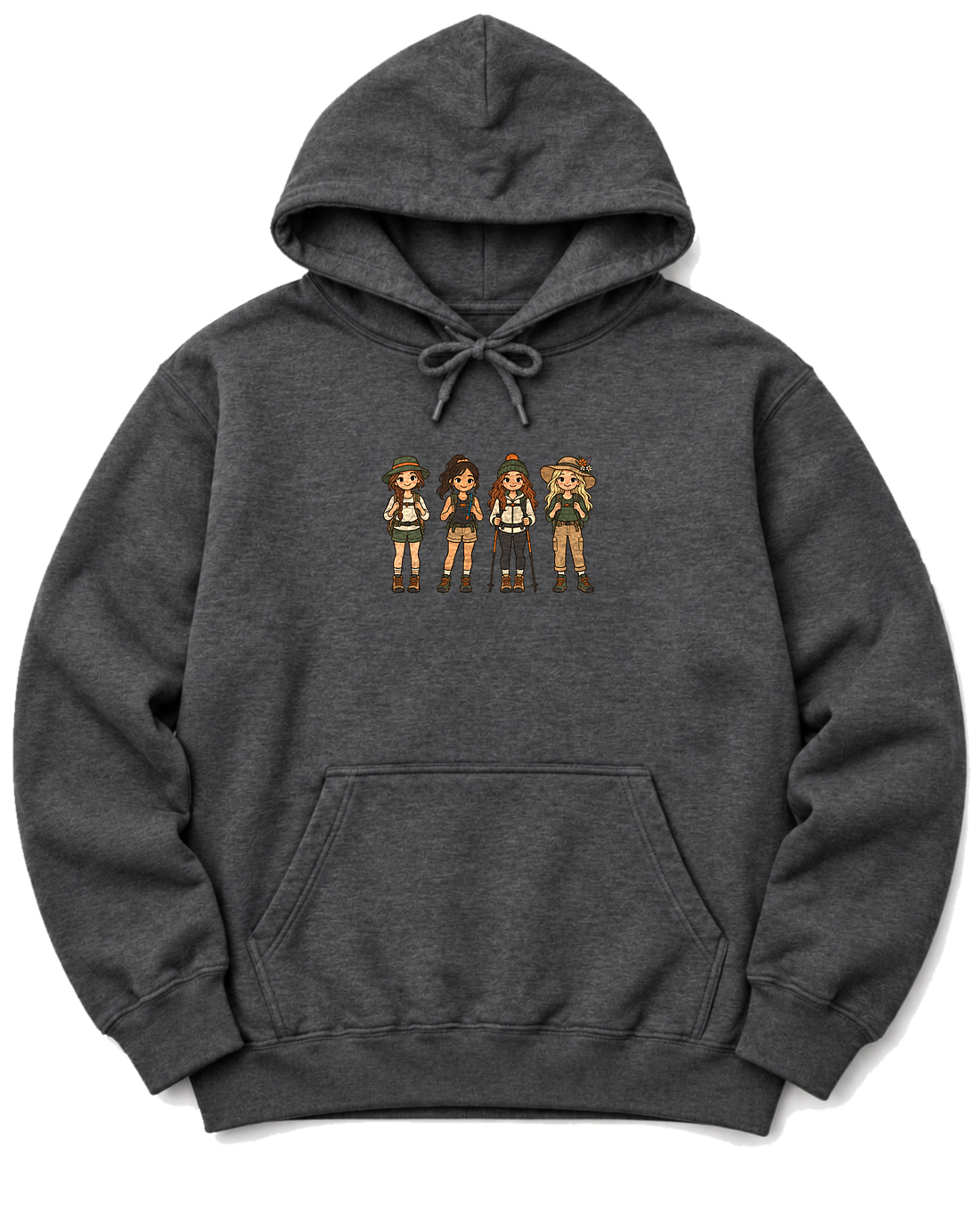 Trail Gals Hoodie - Dark Heather