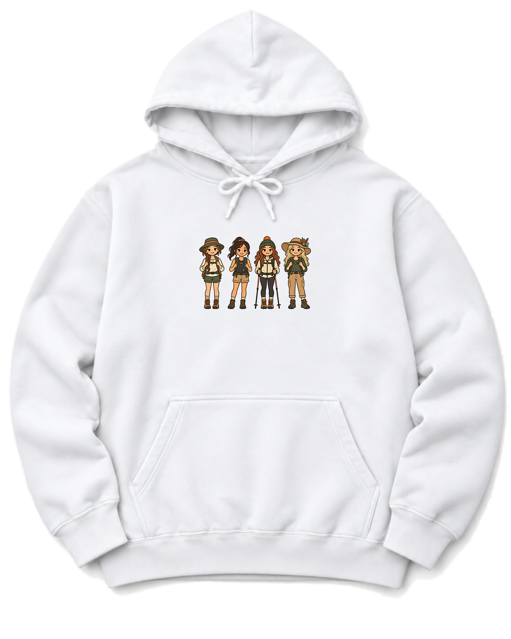 Trail Gals Hoodie - White