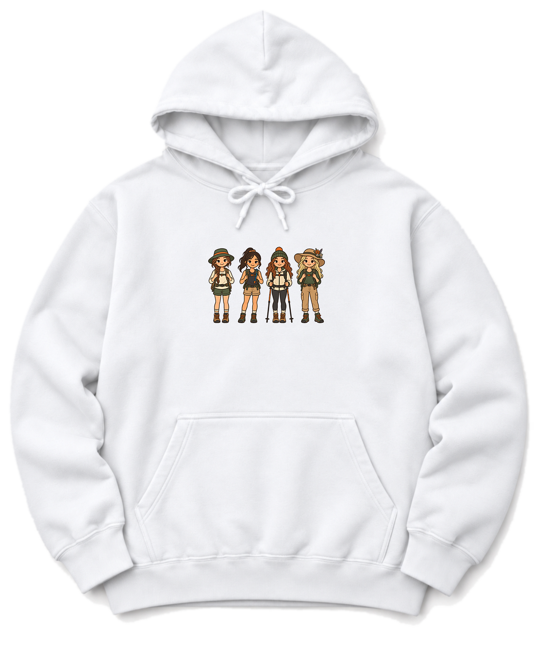 Trail Gals Hoodie - White