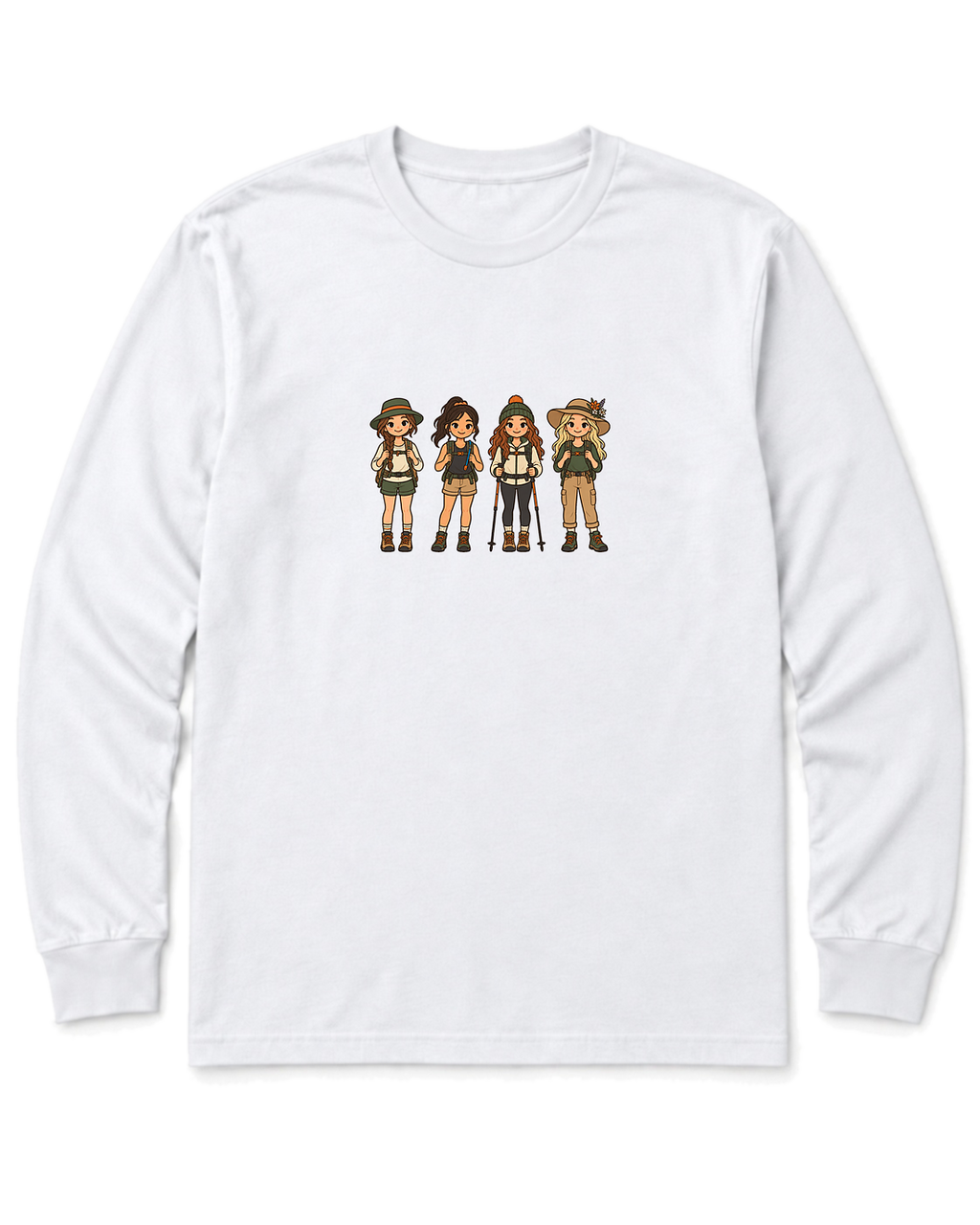 Trail Gals Long Sleeve Shirt - White