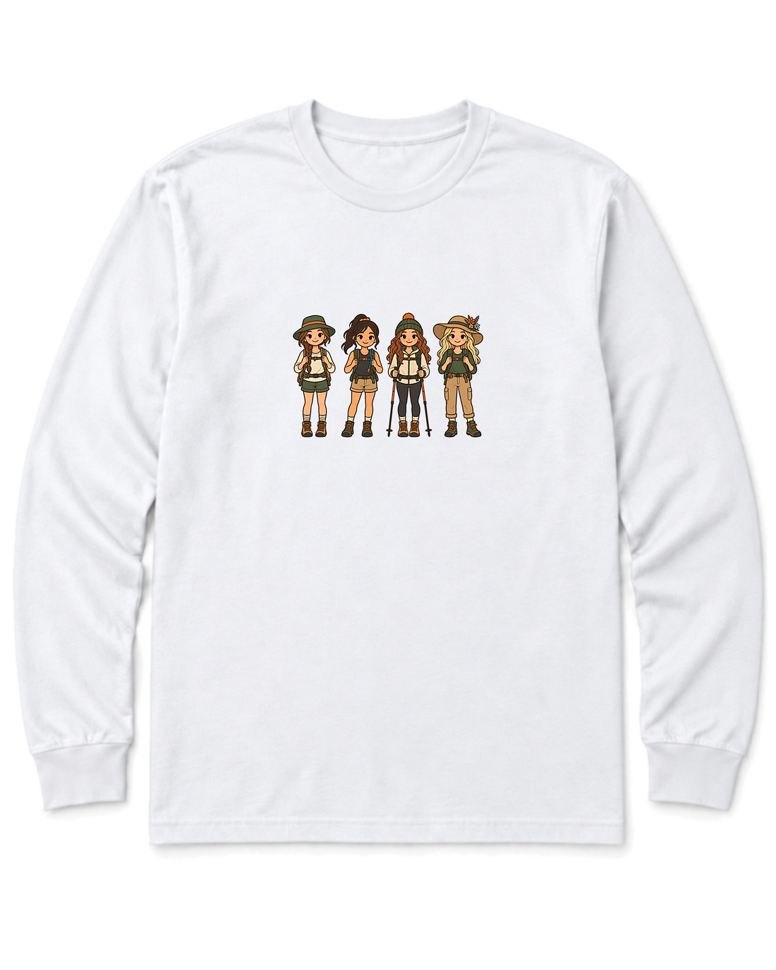 Trail Gals Long Sleeve Shirt - White