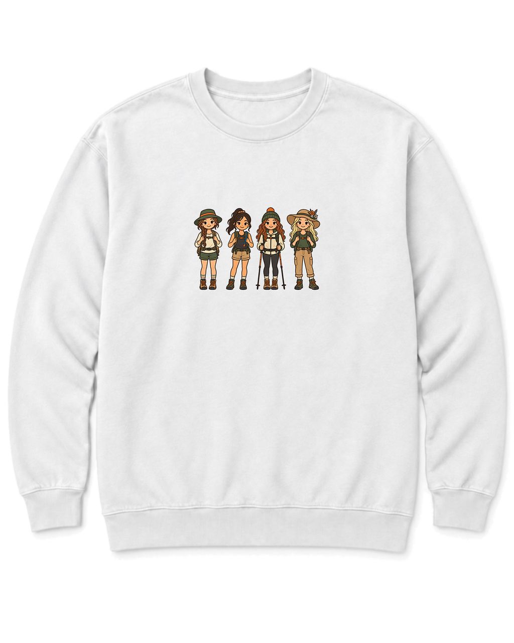 Trail Gals Sweatshirt - White
