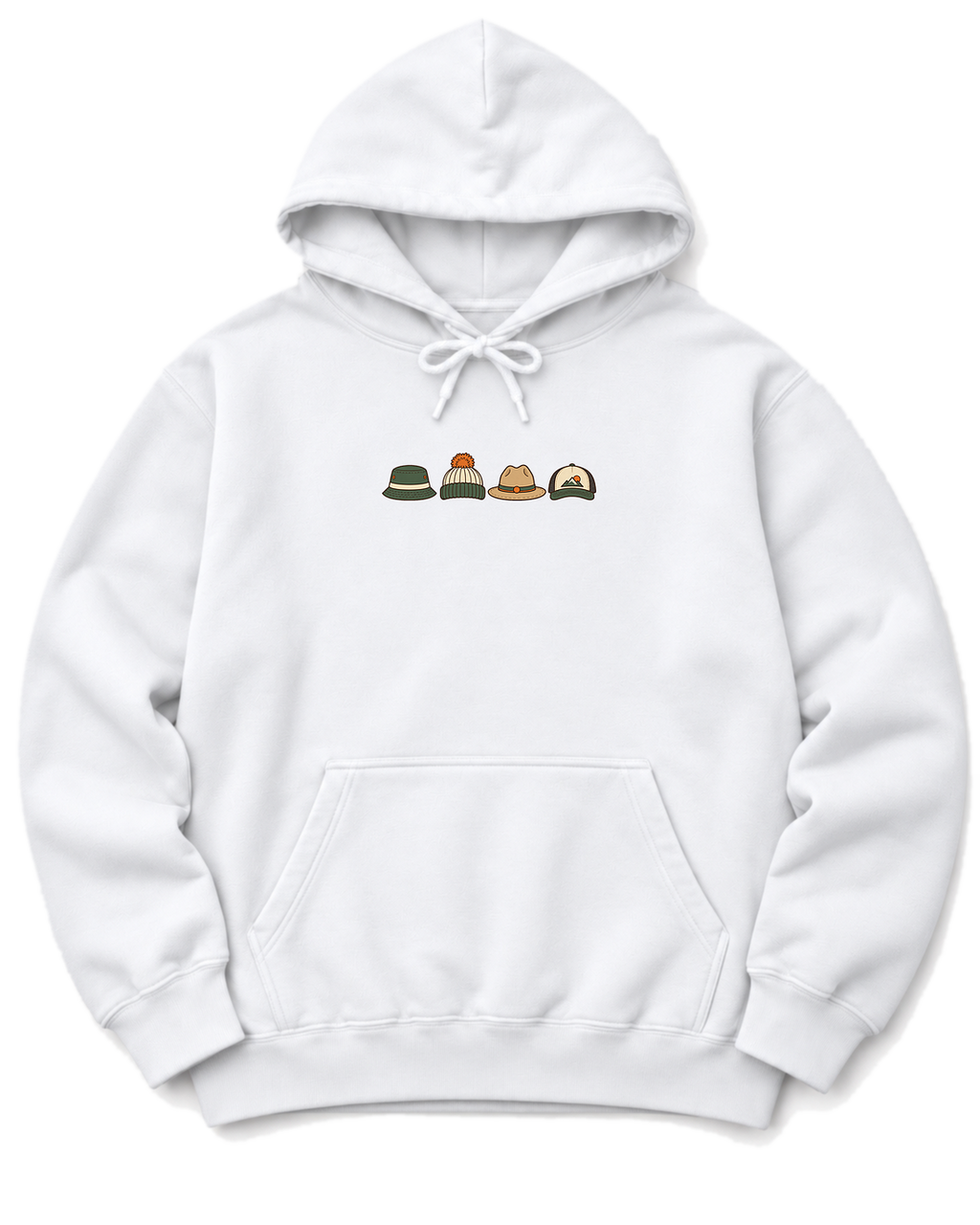 Trail Hats Hoodie - White