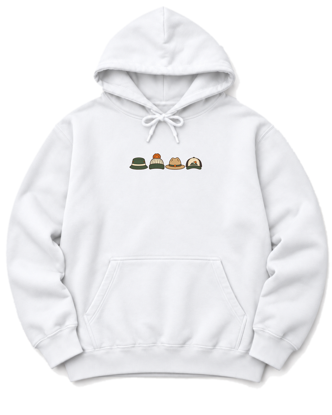 Trail Hats Hoodie - White