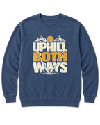 Uphill Both Ways Sweatshirt - Denim
