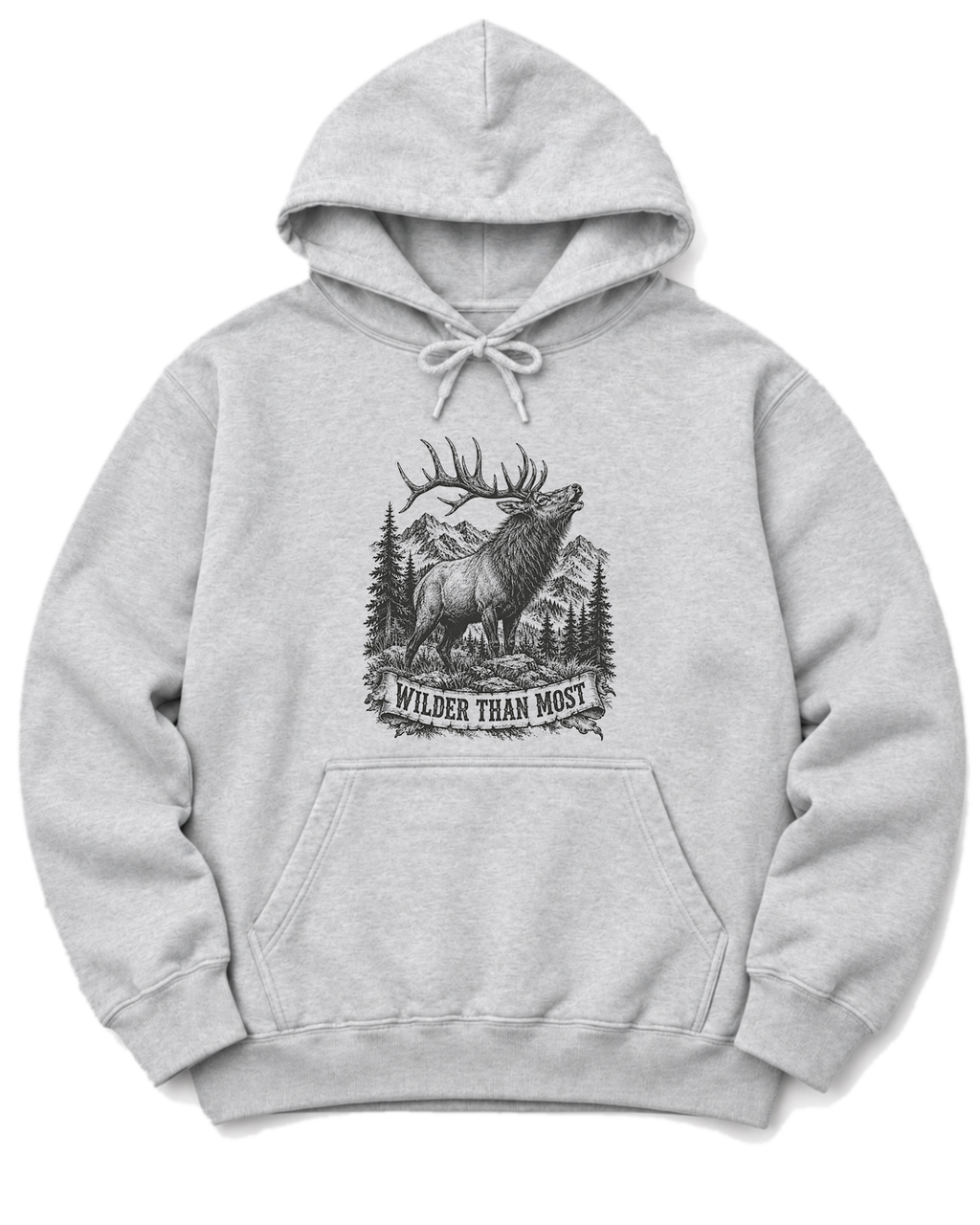 Wilder Than Most Hoodie - Ash
