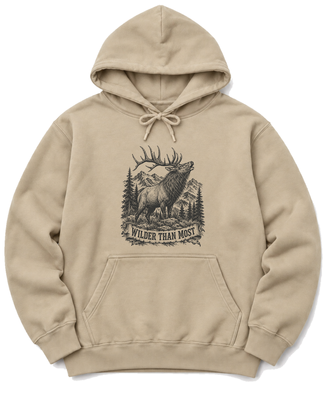 Wilder Than Most Hoodie - Sand
