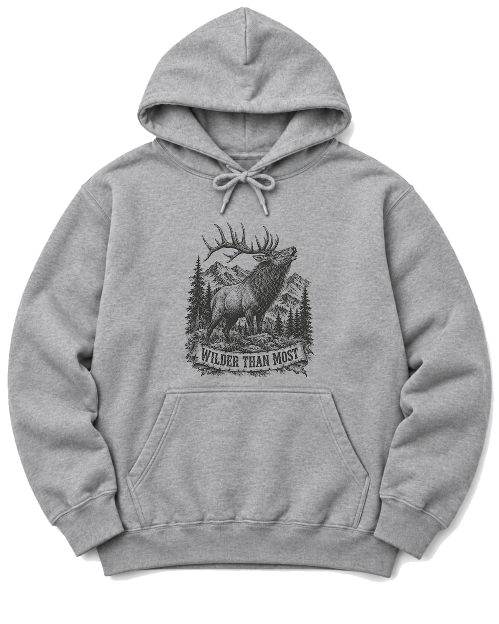 Wilder Than Most Hoodie - Sport Grey