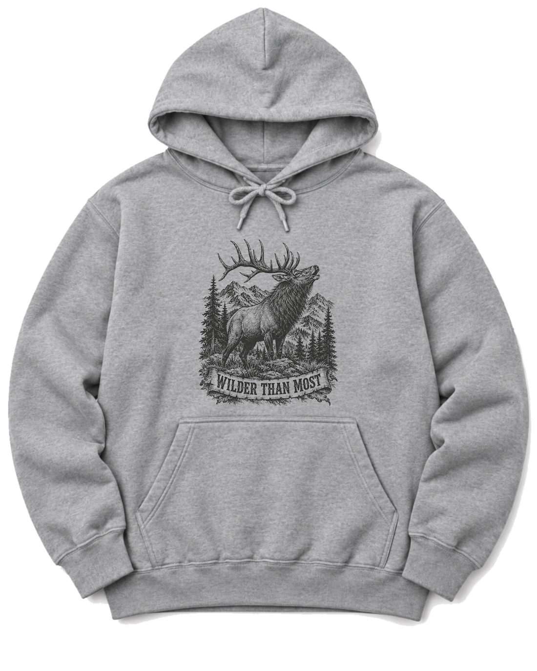 Wilder Than Most Hoodie - Sport Grey