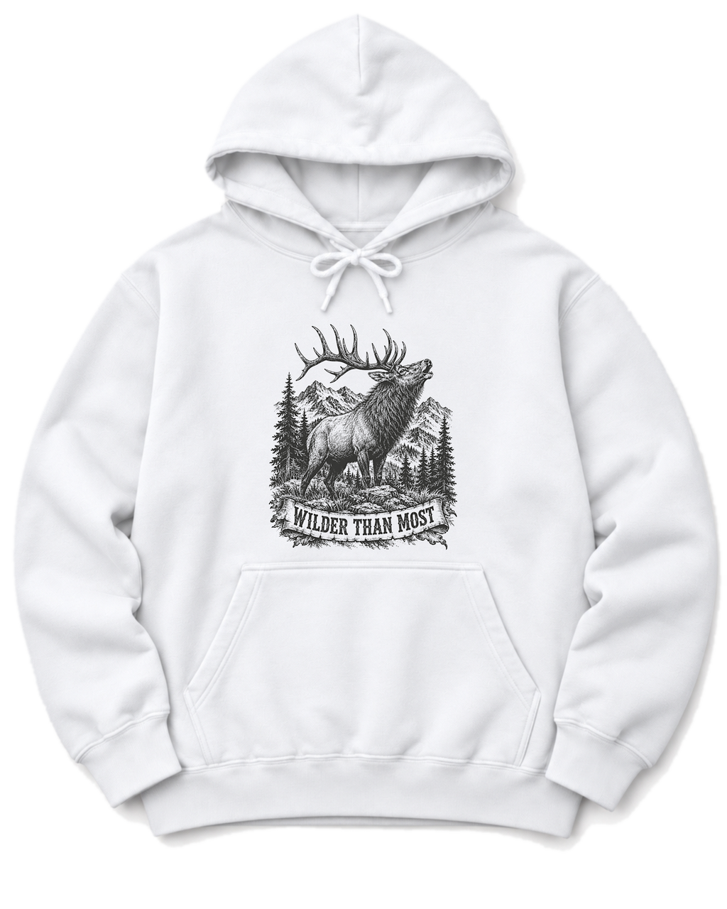 Wilder Than Most Hoodie - White