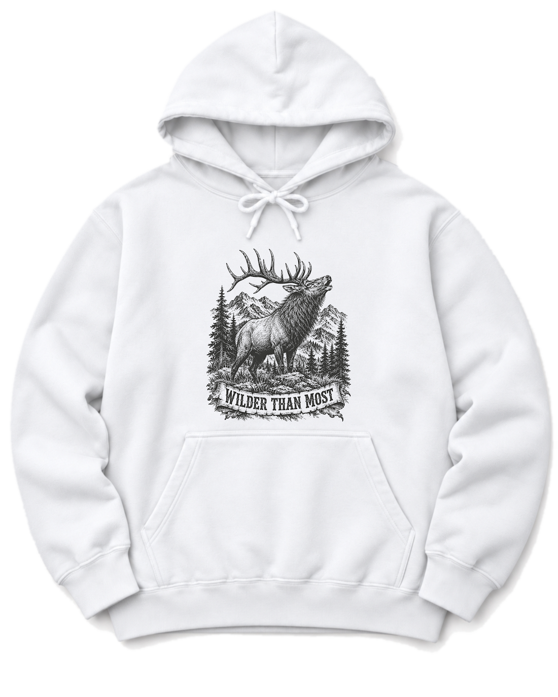 Wilder Than Most Hoodie - White