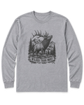 Wilder Than Most Long Sleeve Shirt - Sport Grey