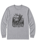 Wilder Than Most Long Sleeve Shirt - Sport Grey