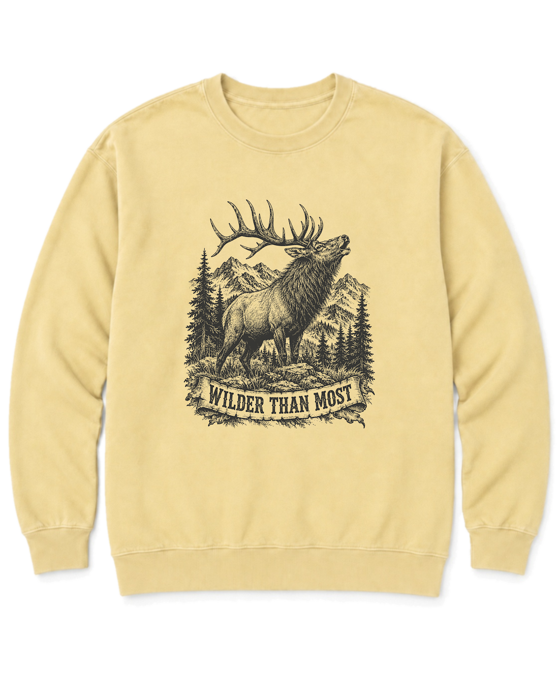 Wilder Than Most Sweatshirt - Butter
