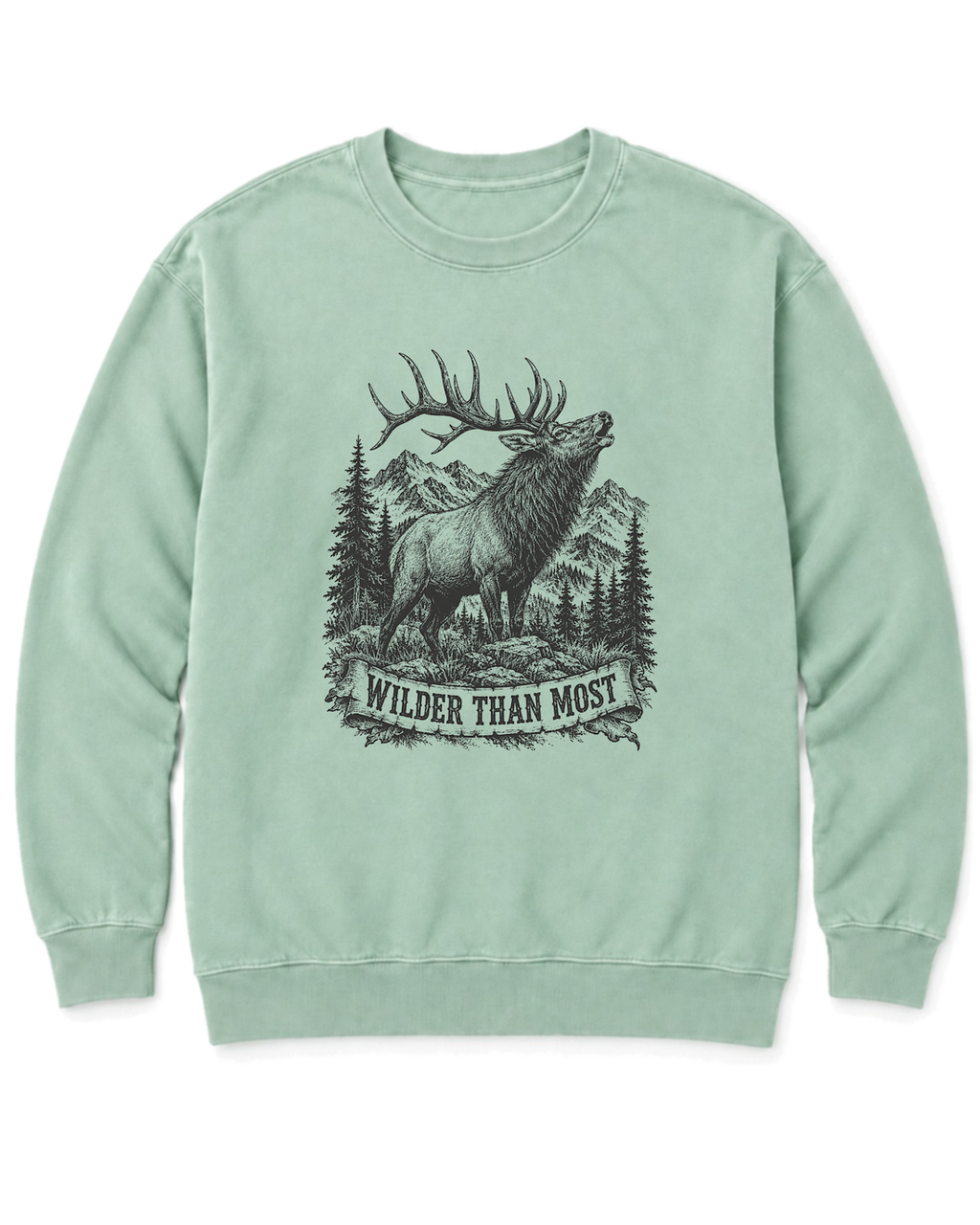 Wilder Than Most Sweatshirt - Chalky Mint