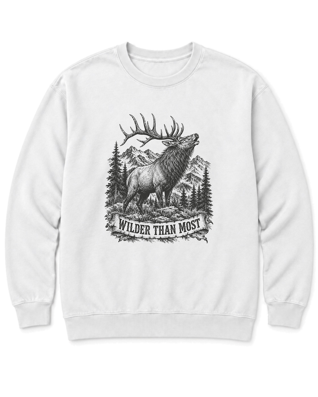 Wilder Than Most Sweatshirt - White