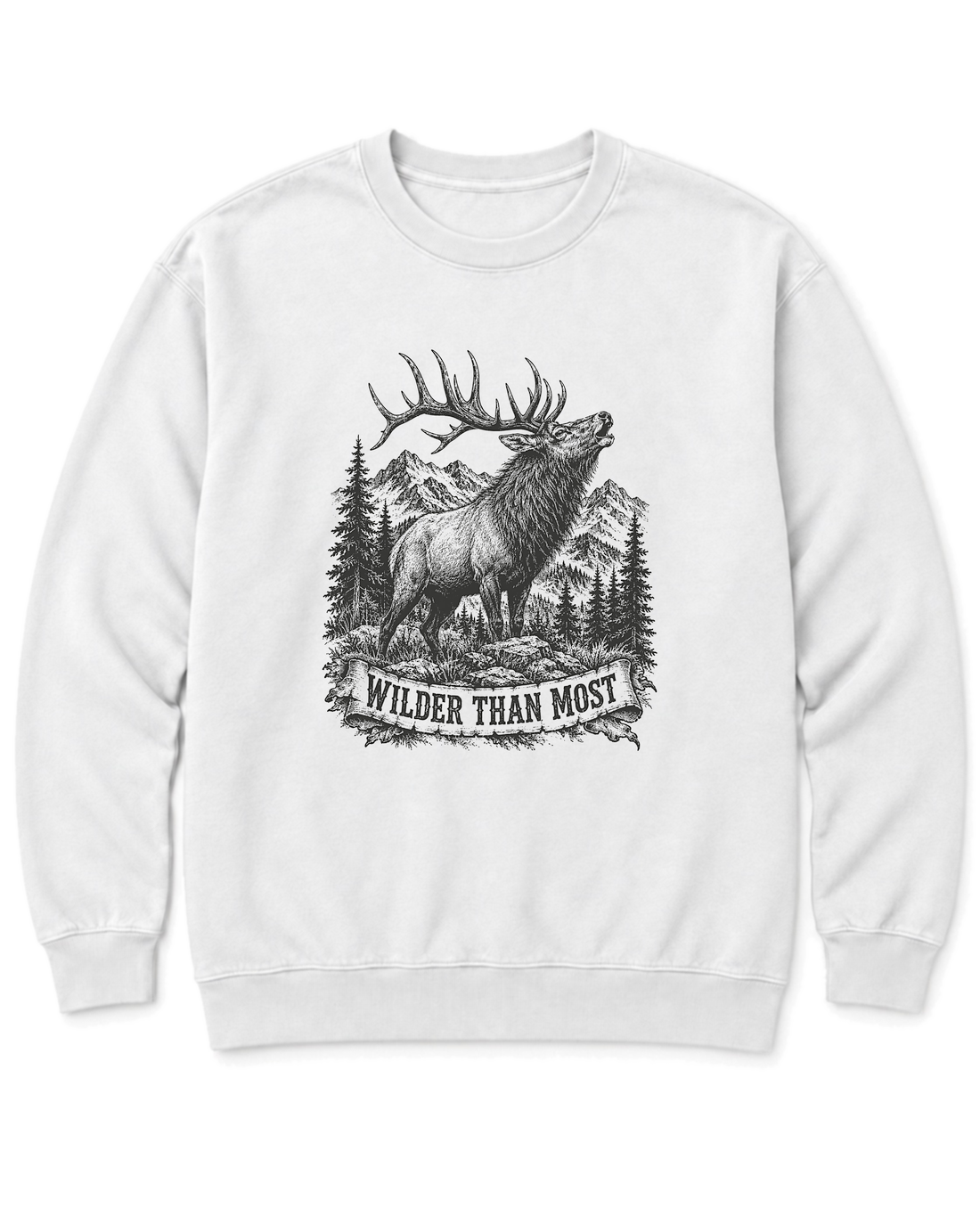Wilder Than Most Sweatshirt - White