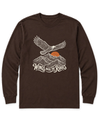 Wings Over the Ridges Long Sleeve Shirt - Dark Chocolate