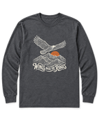 Wings Over the Ridges Long Sleeve Shirt - Dark Heather