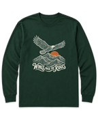 Wings Over the Ridges Long Sleeve Shirt - Forest Green