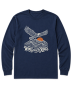 Wings Over the Ridges Long Sleeve Shirt - Navy