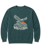 Wings Over the Ridges Sweatshirt - Blue Spruce