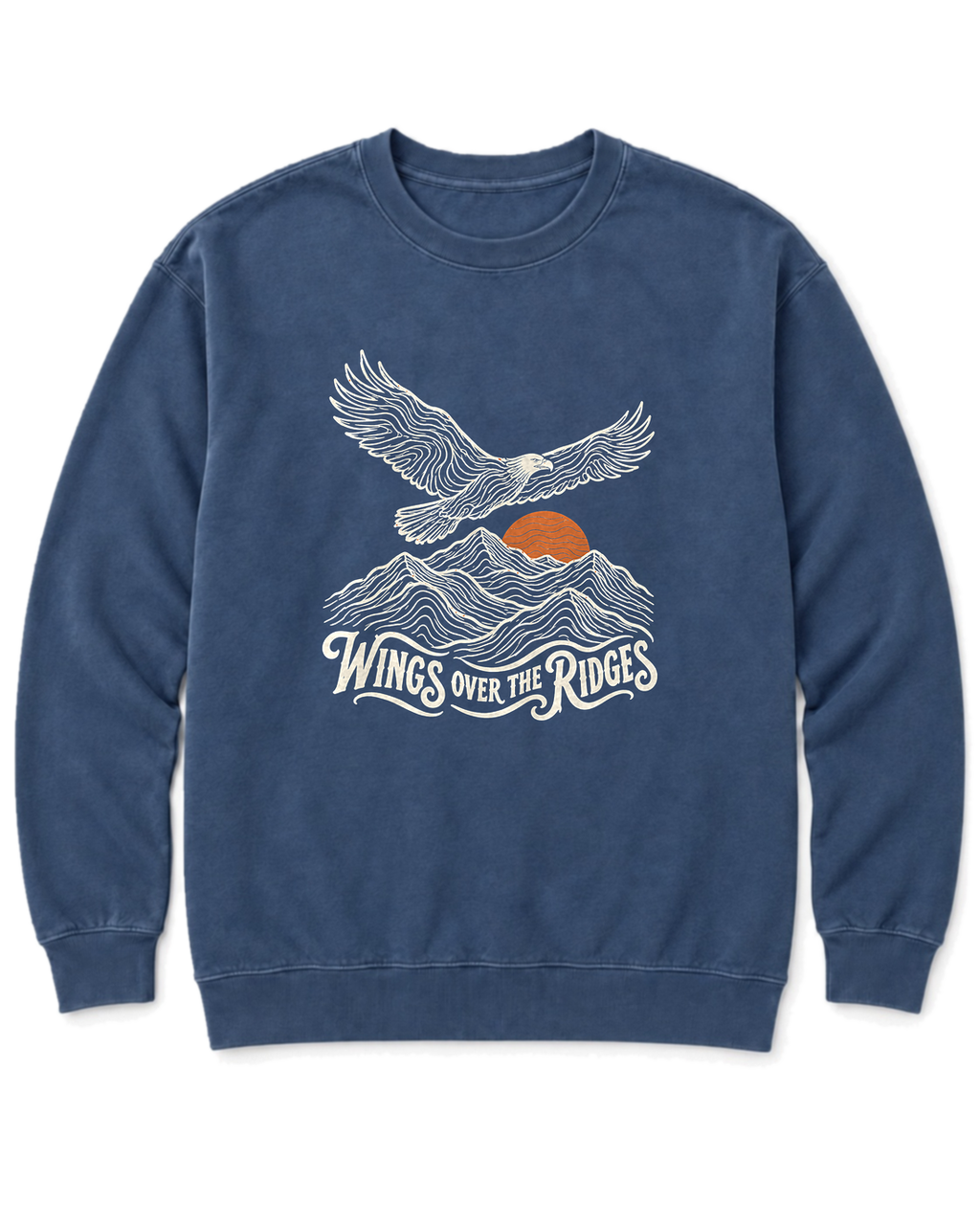 Wings Over the Ridges Sweatshirt - Denim