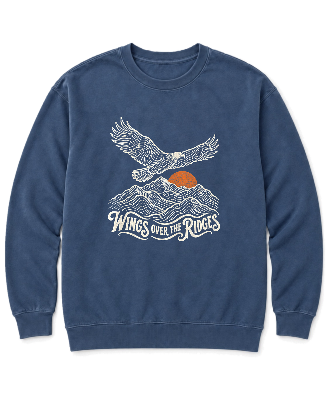 Wings Over the Ridges Sweatshirt - Denim