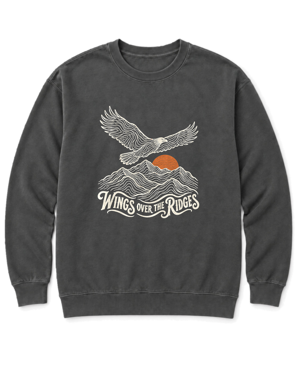 Wings Over the Ridges Sweatshirt - Pepper