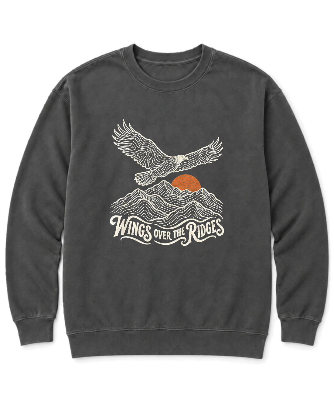 Wings Over the Ridges Sweatshirt - Pepper