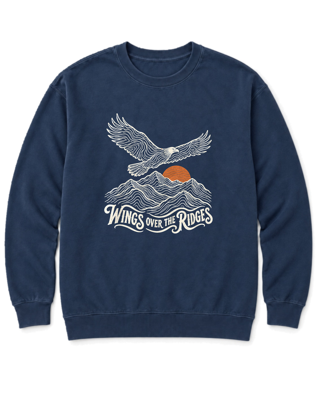 Wings Over the Ridges Sweatshirt - True Navy