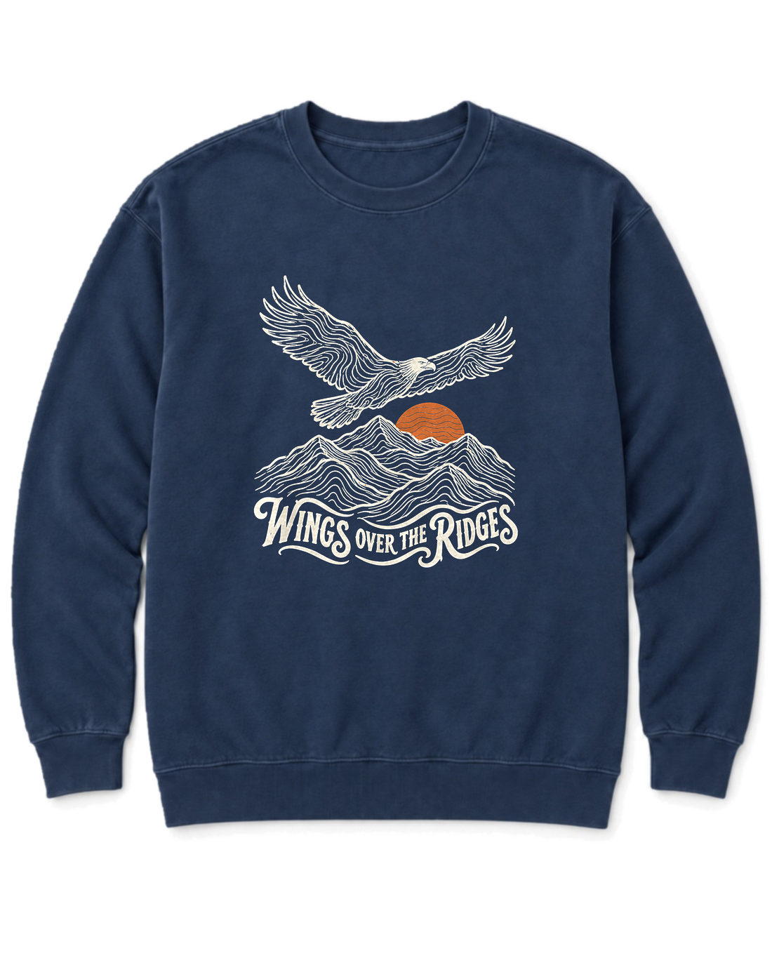 Wings Over the Ridges Sweatshirt - True Navy