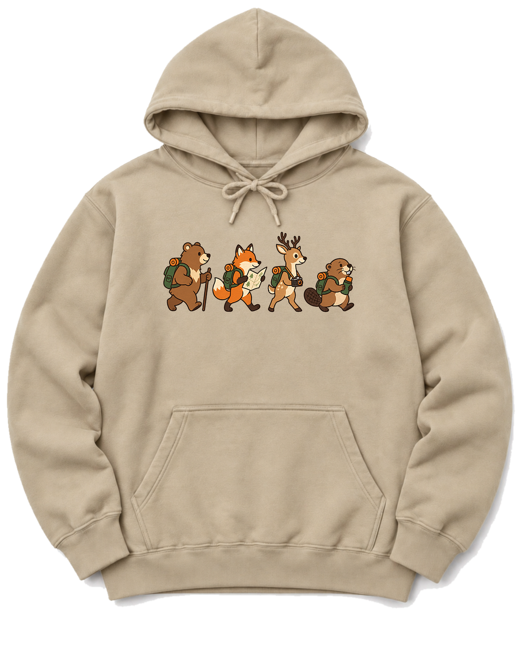 Woodland Hikers Hoodie - Sand