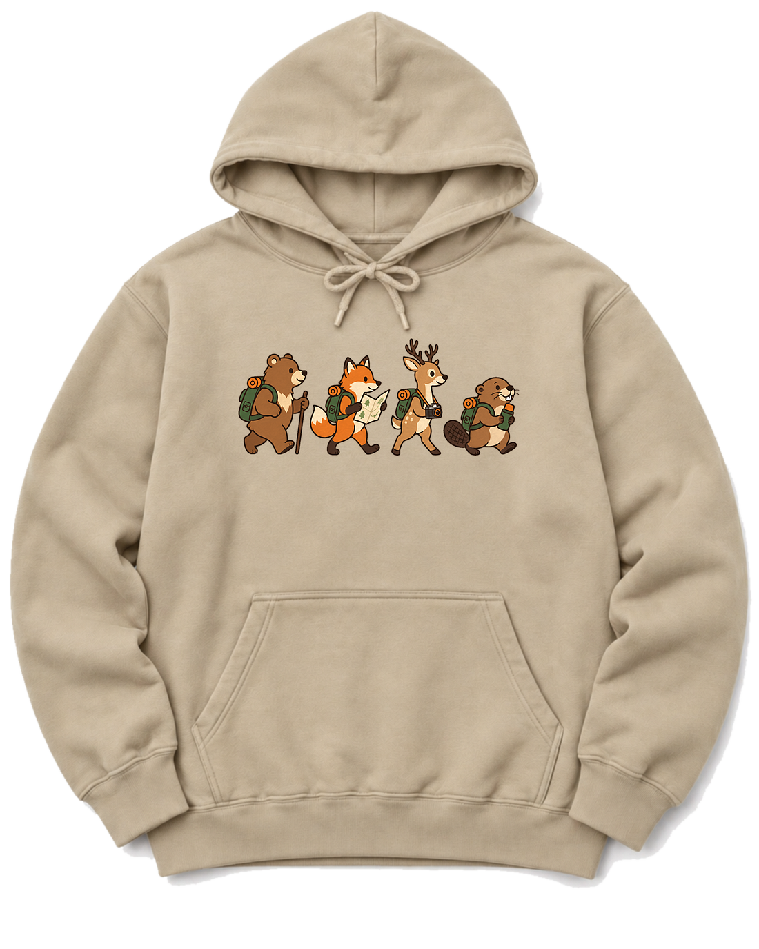 Woodland Hikers Hoodie - Sand